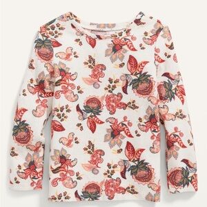 Old Navy Thermal Floral Long Sleeve Top